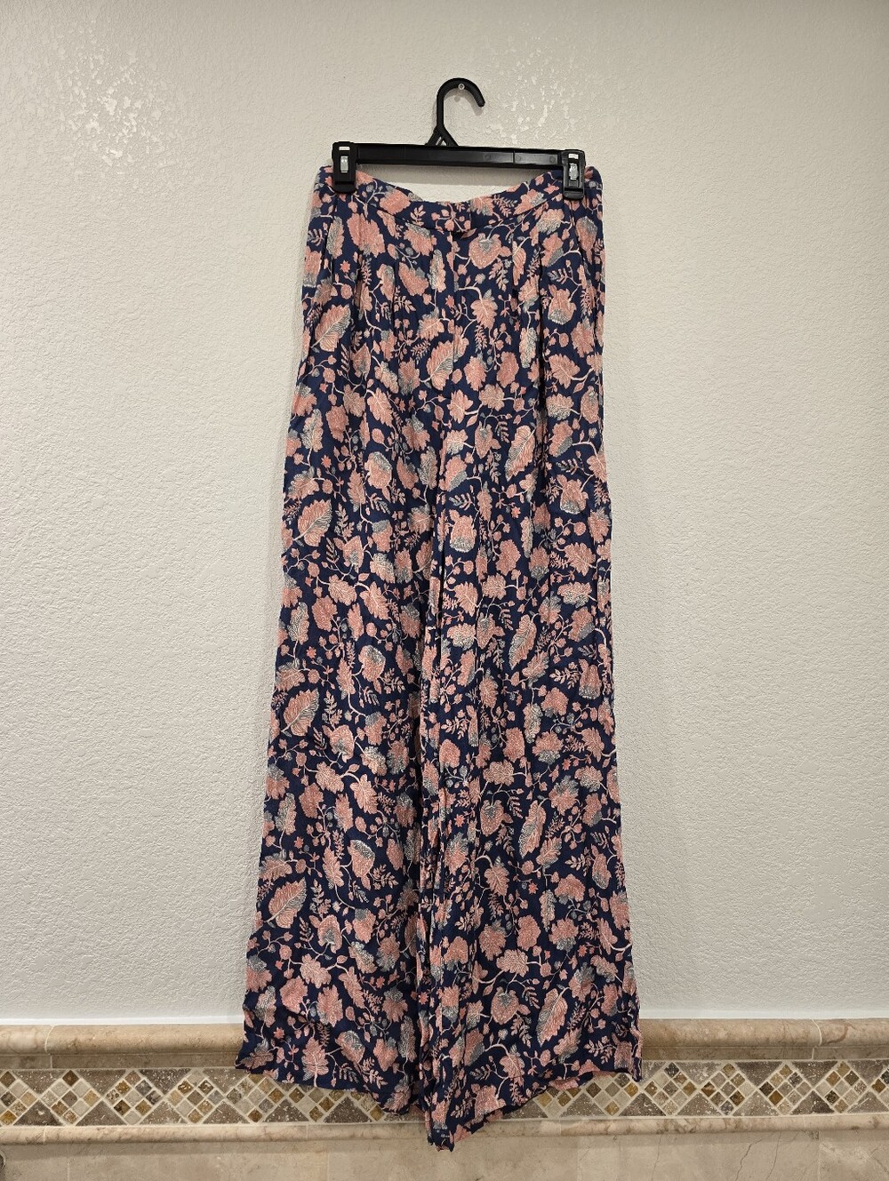 Heidi Merrick California lightweight wide-leg floral trousers 8
